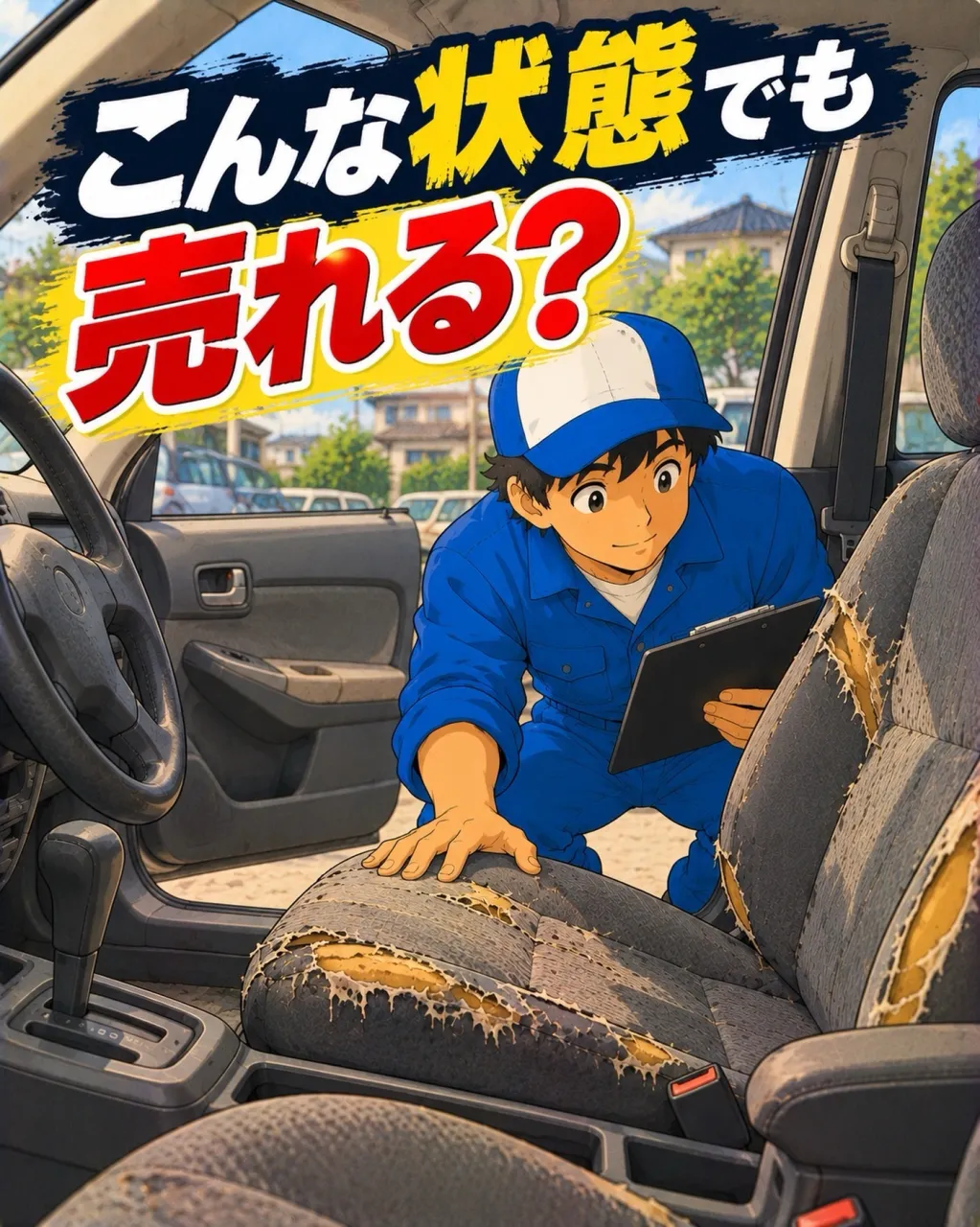 内装がボロボロでも売れます🪑